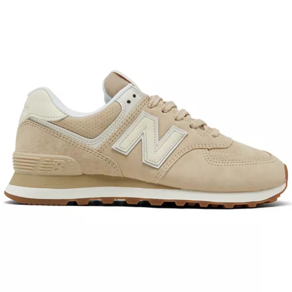 New Balance Beige Sneakers sz 7.5 - Picture 2 of 8